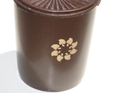 Brown Vintage Tupperware Canister