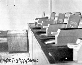 Original Black and White Washing Machine 4x6 Photograph