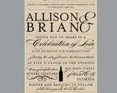 Vintage Antique Edwardian Victorian Vineyard Wine Bottle Rustic Wedding Invitations with Address Label
