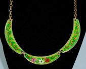 CORO Vintage Choker Necklace Refurbished and Reclaimed Hand Painted and Lacquered