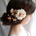 twiggy ivory hair accessory - ETOLIA - pink cherry blossom hair clip for wedding, bridal event