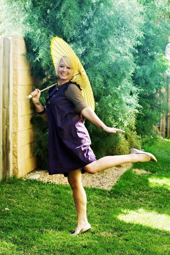 Team Spirit Dress in Eggplant
