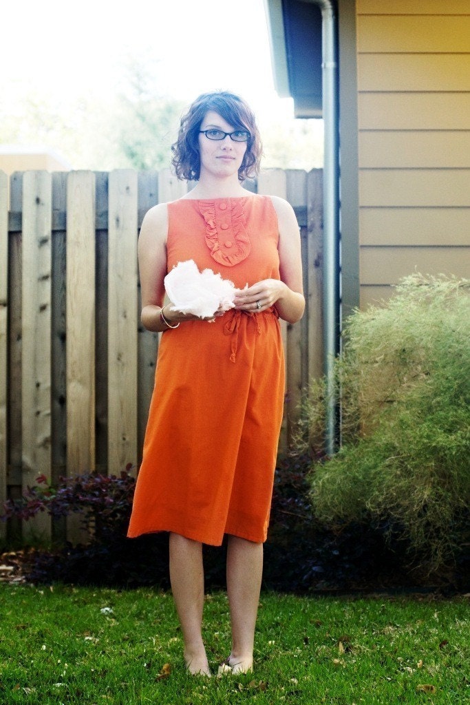 Tuxedo Dress - any color you choose - shown in citrus
