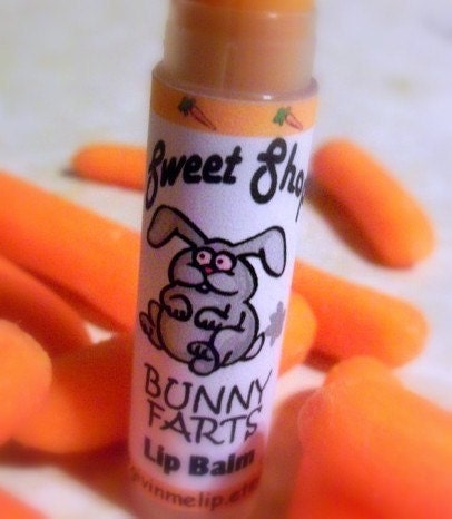 Bunny Farts Lip Balm - Easter Basket Treat - Carrot Cake Flavored Il_170x135