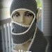 CROCHET PATTERN PDF - Instant Digital Download - Gray Earflap / Scoodie with Detachable Flower - CaN sell items made from the pattern