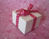 White Gift Boxes 3 x 3 x 2  Set of 10