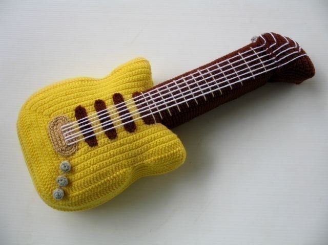 Crochet Pattern - ELECTRIC GUITAR- Toys - PDF