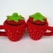 Crochet Pattern - STRAWBERRY TEA SET- Toys - pdf