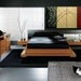 LARGE Cherry Blossom Painting Gold Red Black Abstract Modern Art Zen Asian Calming Contemporary Wall Art Bamboo & Wild Orchids Custom 60x30