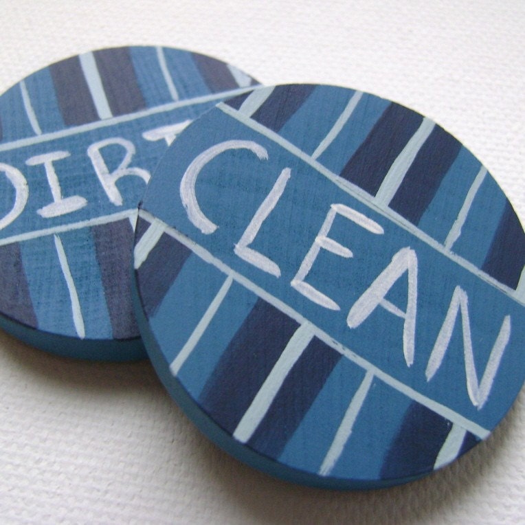 Dishwasher Buddies - Blue Pin Stripes