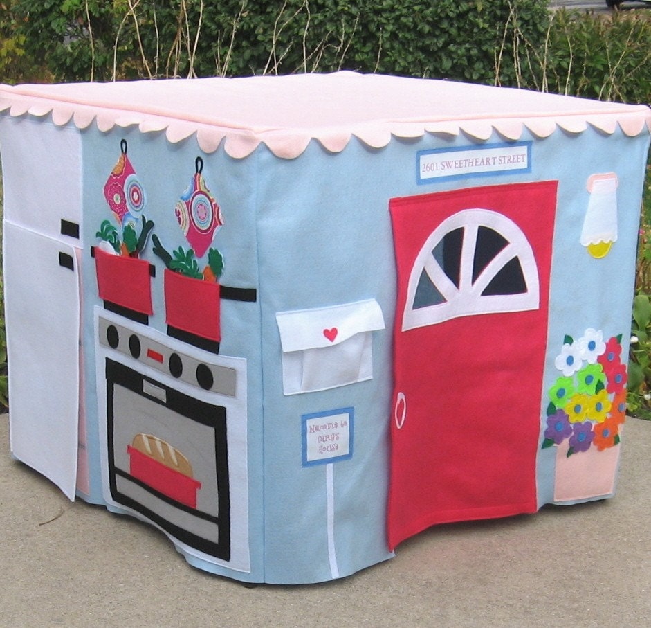 Around the House Card Table Playhouse, Personalized, Custom Order