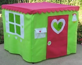 Playhouse for Card Table, Lime Basic Bungalow, Custom Order