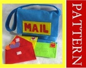 Pattern, Mail Bag with Working Envelopes, PDF Ebook,  Instant Download at Purchase, Includes Alphabet Set for Personalization