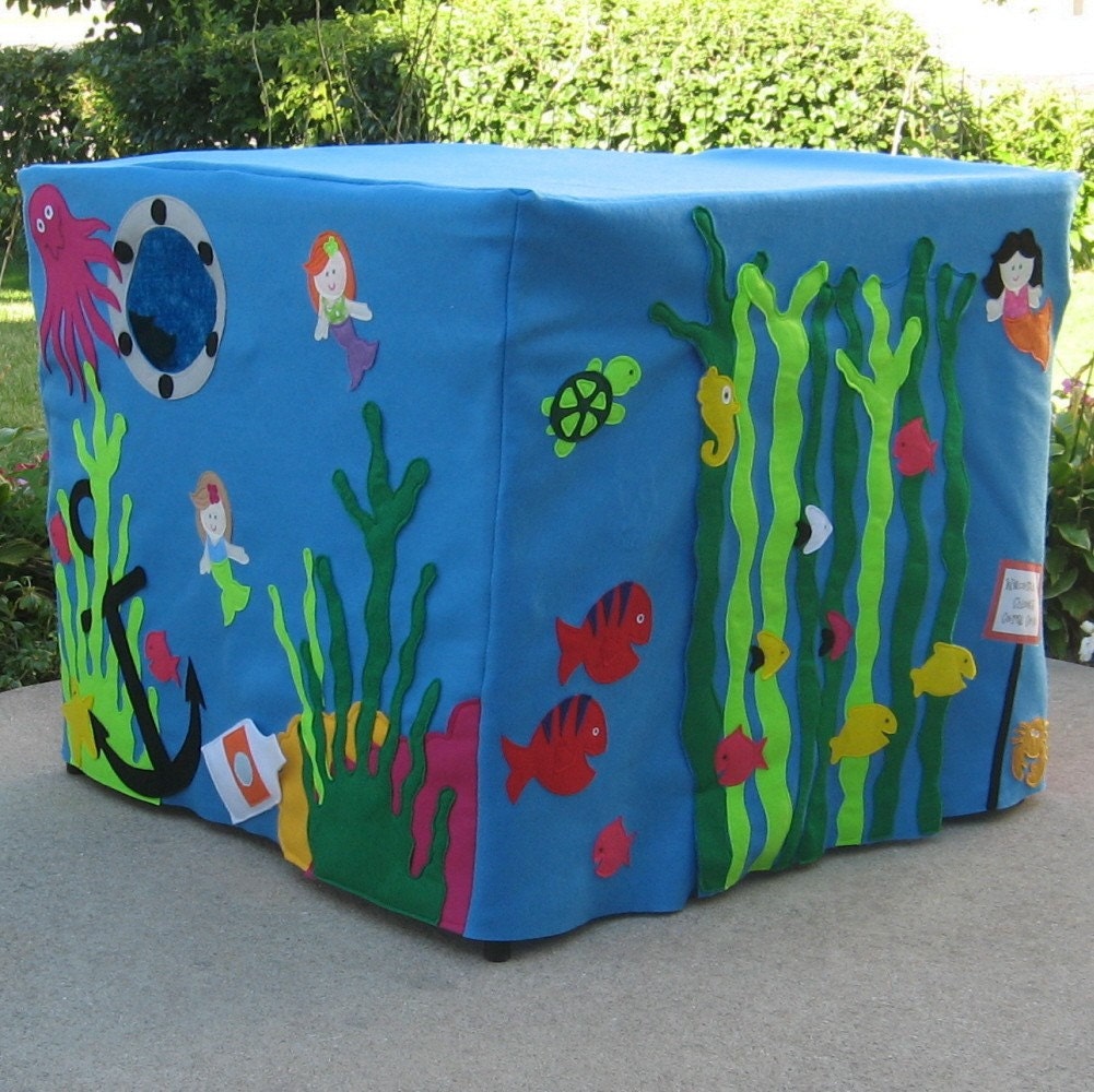 Mermaid Manor Card Table Playhouse, Personalized, Custom Order