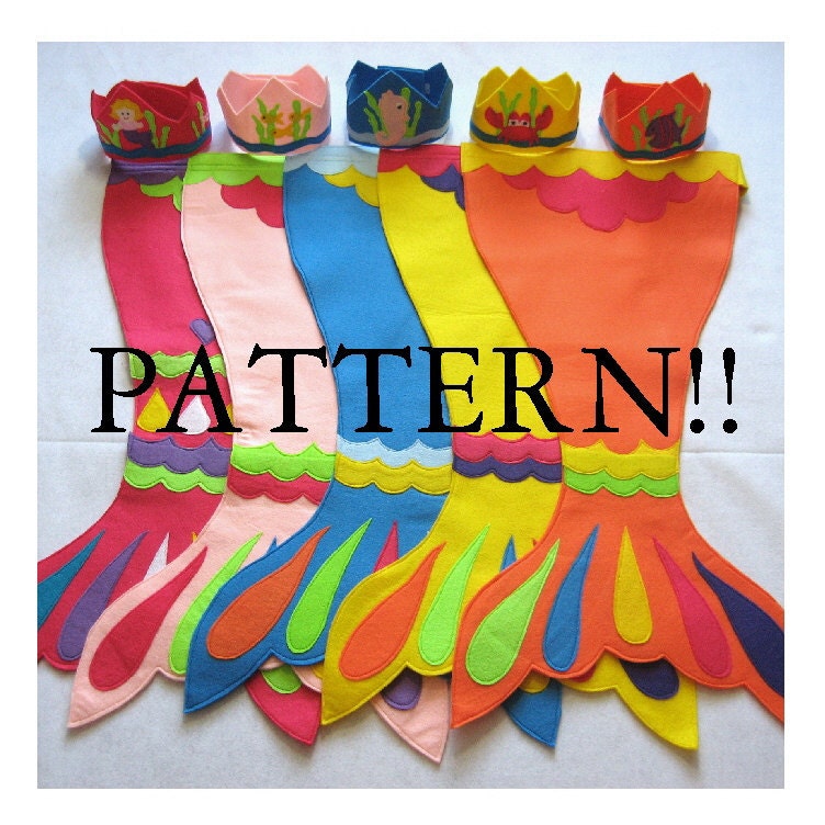 Mermaid Costume Pattern, eBook Pattern ONLY, INSTANT download