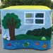Felt Toy Animal Sanctuary Card Table Playhouse, 32 Friendly Animals, Fish and Bugs, Custom Order, Personalized,