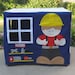 Felt Card Table Playhouse, Construction Site, Personalized, Custom Order