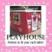 Card Table Playhouse Pattern, Deluxe Edition, eBook Instant Download, sew playhouse seen on the Today Show, LOTS of pictures, over 40 pages