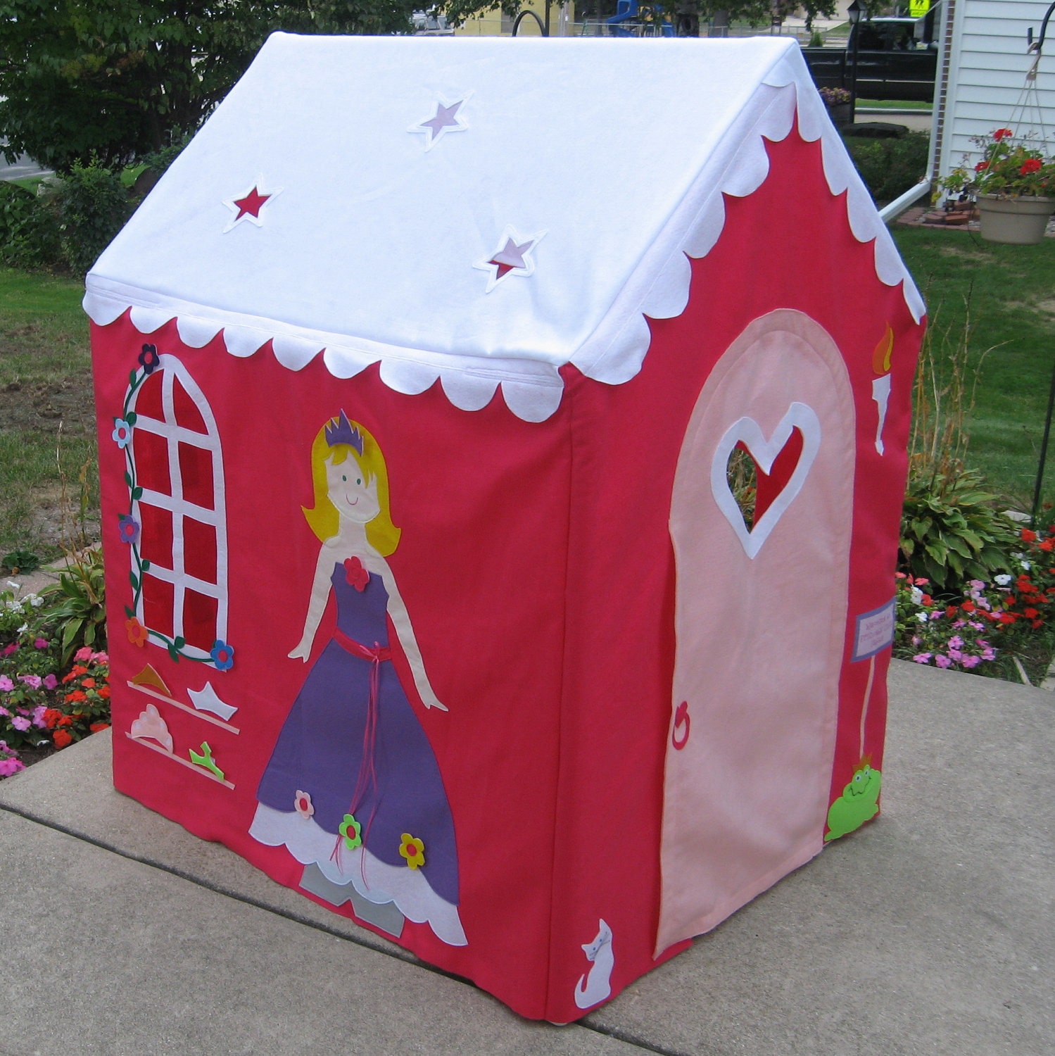 Fabric Playhouse, Princess, Fits PVC Frame You Easily Build, Custom Order