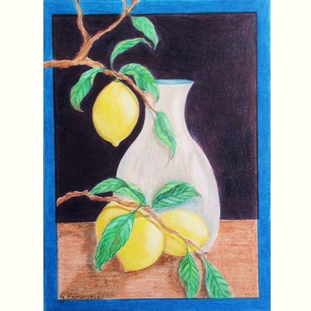 Lemon Drop Pencil Art