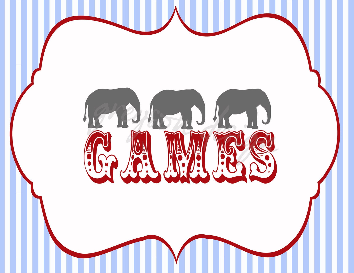 DIY Printable Vintage Carnival Sign- Greyson Design