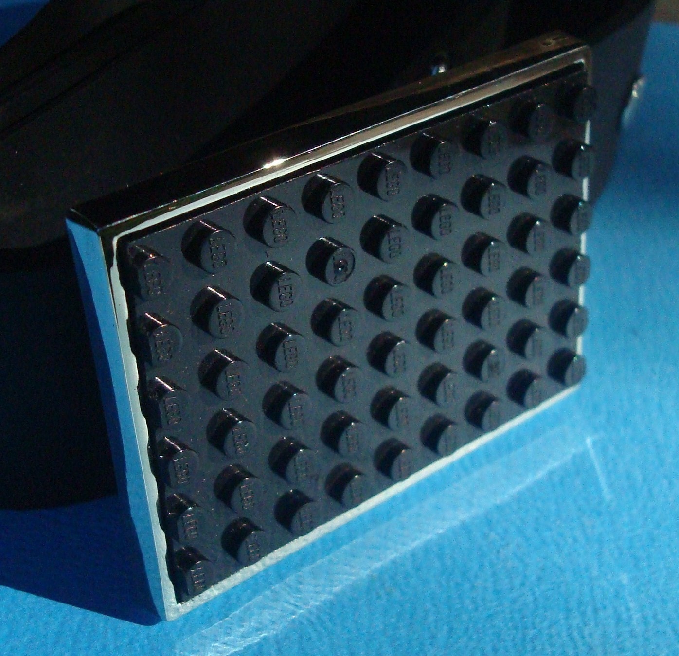 Belt Buckle made with Black LEGO (r) plate