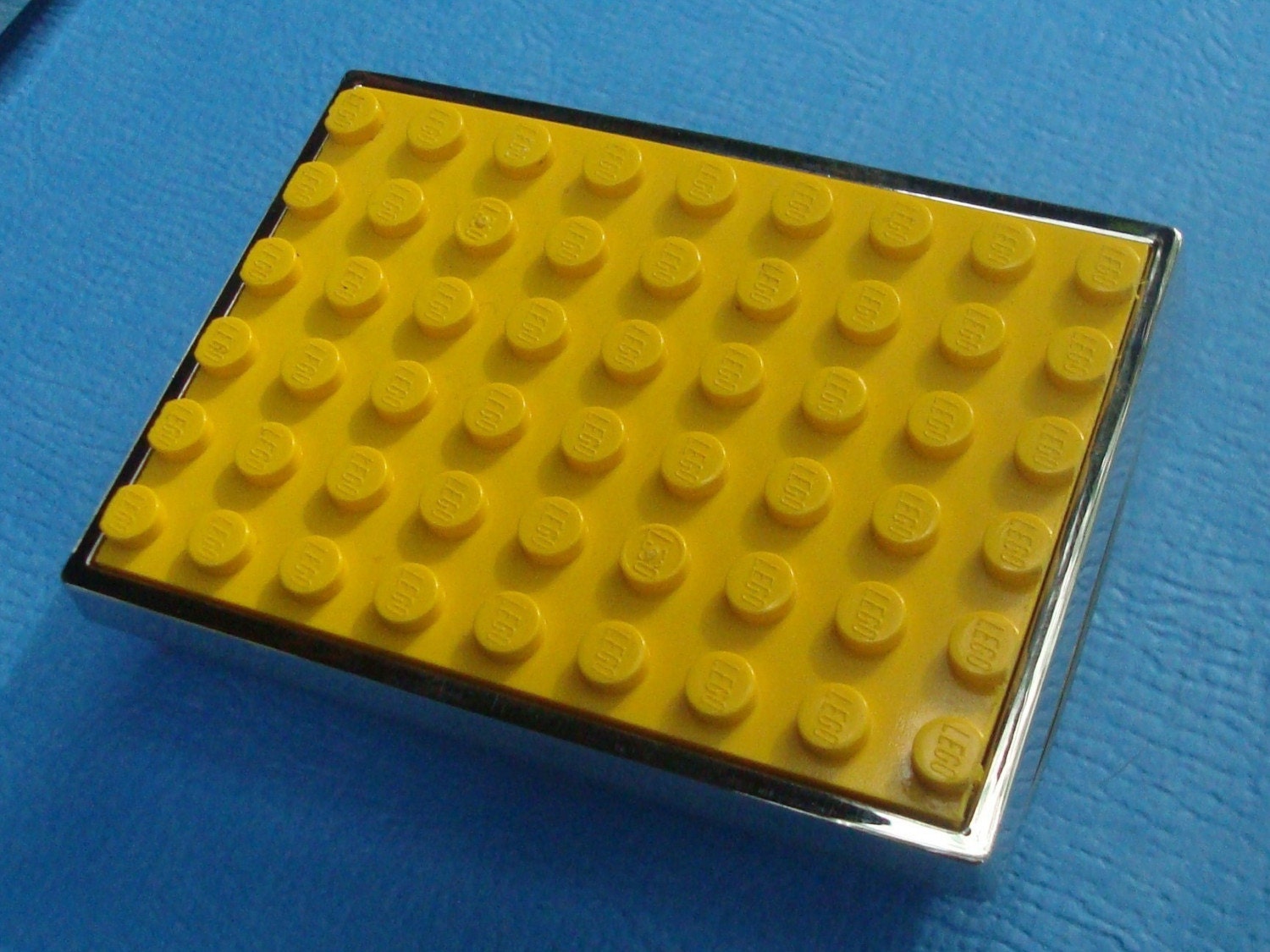Belt Buckle--- Made with altered Yellow Lego (r) plate