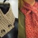 PATTERN - Nneoma Keyhole Scarflette Pattern and Chioma Scarflette Pattern - 2 Crochet Scarf Patterns