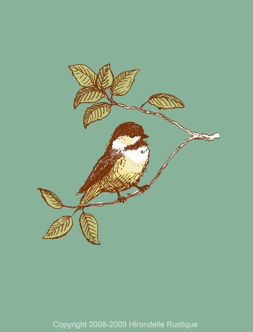 Chickadee  - 11x14 Print