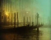 Travel Surreal Photography, Nocturne, 6x6 inches original fine art photograph, Venice at Night