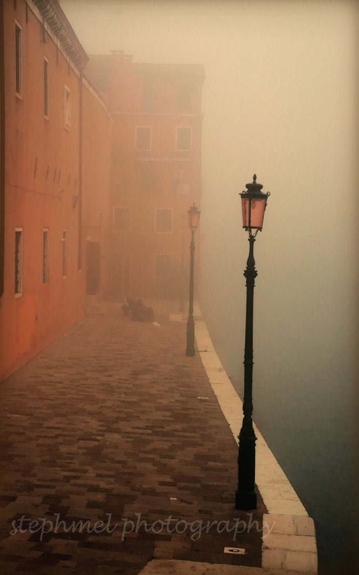 Dream zone, 5x8 fine art photograph, oniric misty scene in Venice