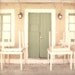 Closed, 6x6 fine art print, travel photography, old tavern in Lefkada island, Greece, pastel tones, shabby chic