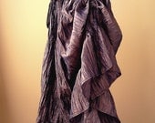 Steampunk Skirt Victorian Copper with Side Bustle - Custom to order