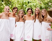 Personalized Bridesmaids Gift Spa Wrap Monogrammed Gift
