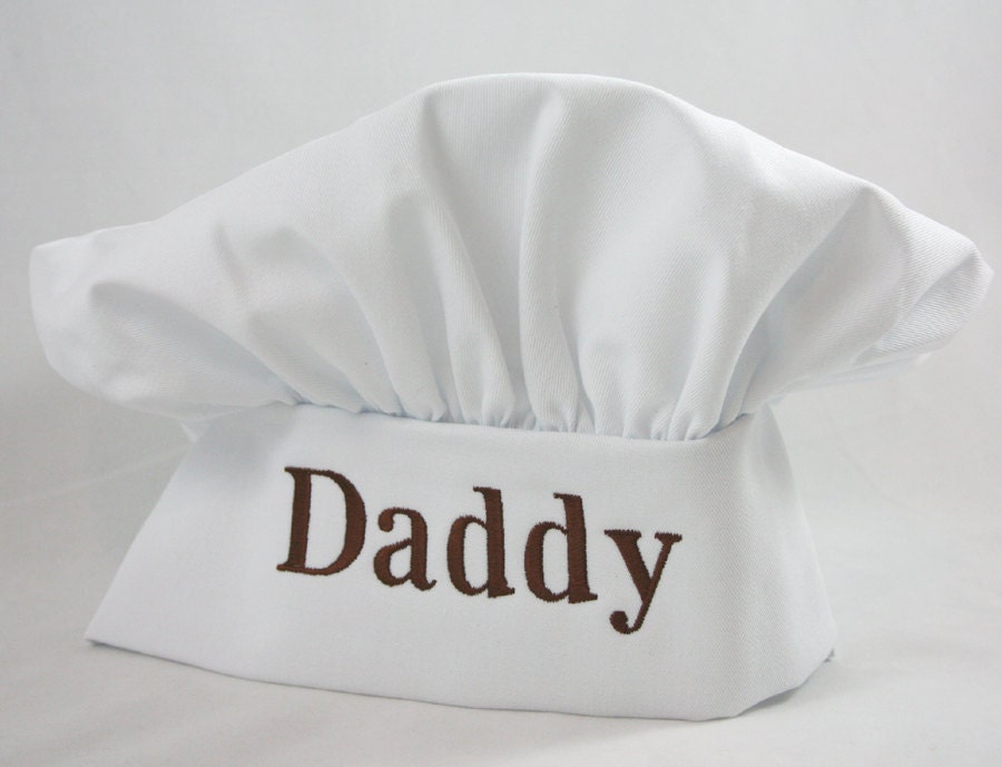Personalized Mens Chef Hat Monogrammed for Dad