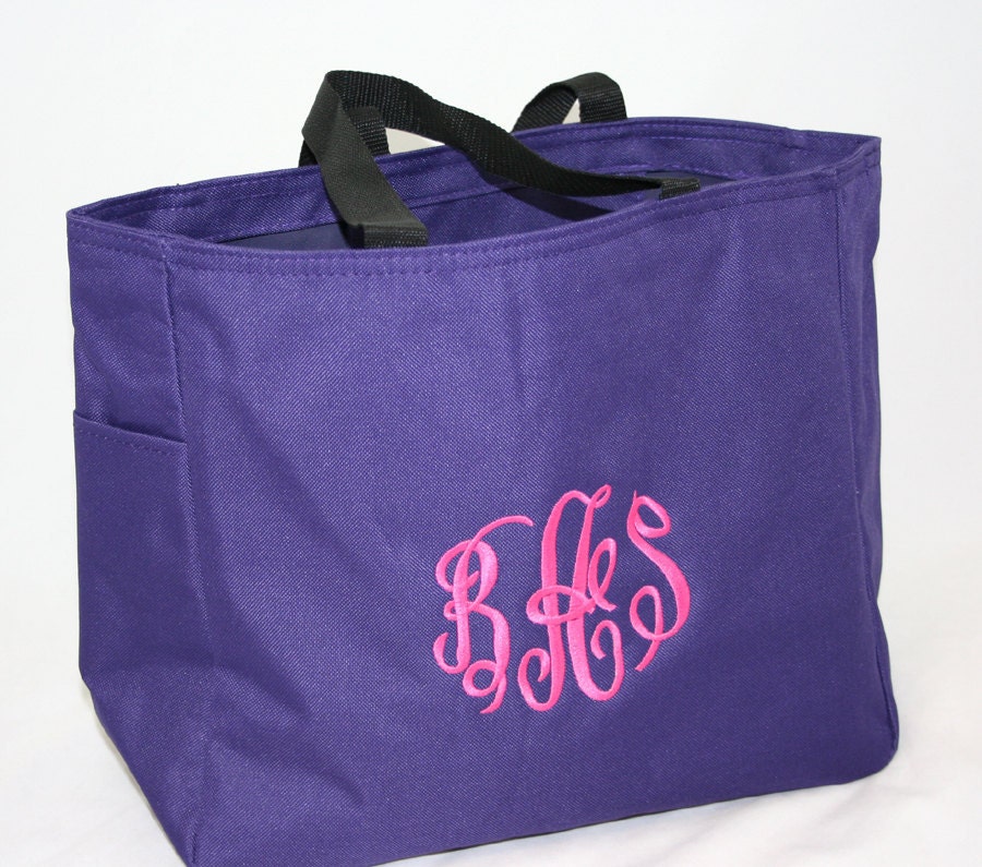 Monogrammed Tote Bag Great Bridesmaids Gift