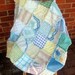 Vintage Chenille Rag Patchwork Quilt