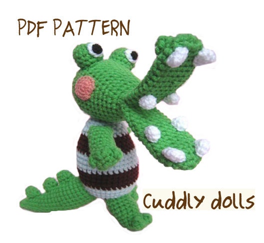 Amigurumi Crochet Dolls PDF Pattern-Croc