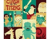 Clash of the Titans 8x8 print