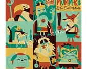 Mummra and Mutants 8x8 print