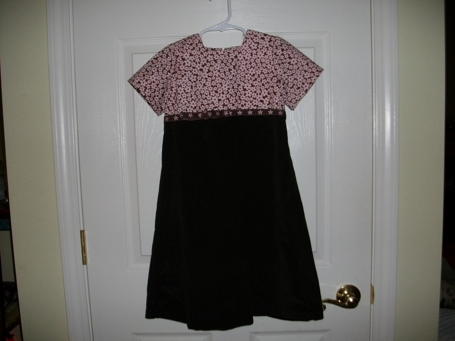 Brown,A-line Dress,Corduroy,Toddler,Teen