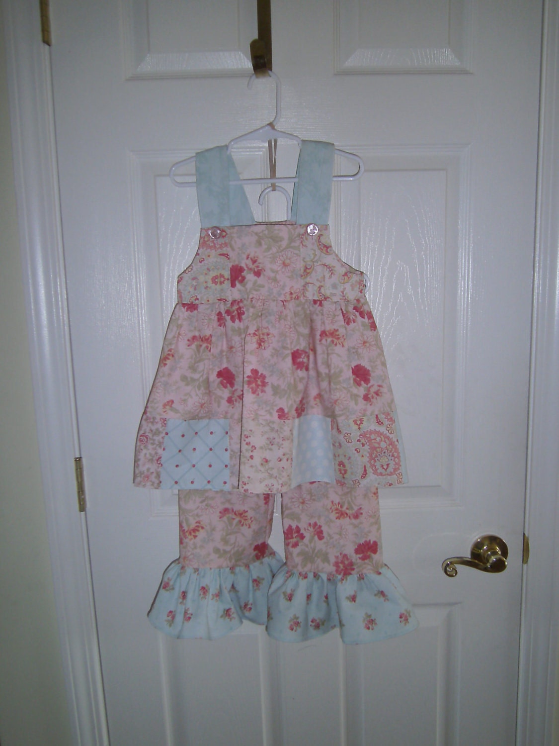 2Pc Summer Outfit,Shabby Chic,Pink ,Infant,Toddler,