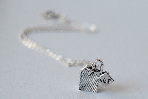 Teeny Tiny Tea Bag Necklace