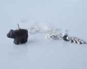 Little Black Bear Necklace