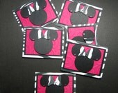 Minnie Mouse Zebra and Hot Pink mini note cards, set of 6 Il_170x135