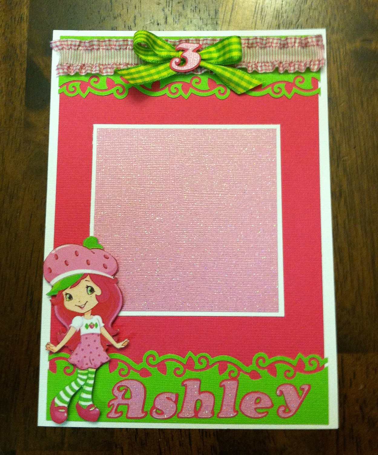 Modern Strawberry Shortcake Inspired Photo Mat Il_570xn