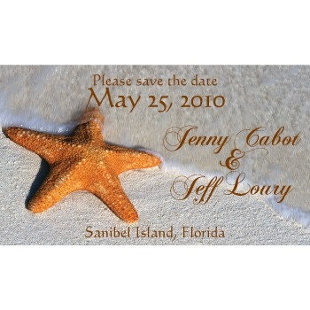 Save the Date Magnets-STARFISH-perfect for beach wedding -FREE PROOFS