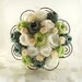 Green Fields Origami Wedding Bouquet, Bridal Bouquet (Medium size), Rustic Weddings, Woodland Bouquet