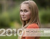 custom graduation announcement - modern dots.