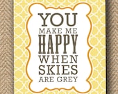Poster 8x10 - you are my sunshine print.